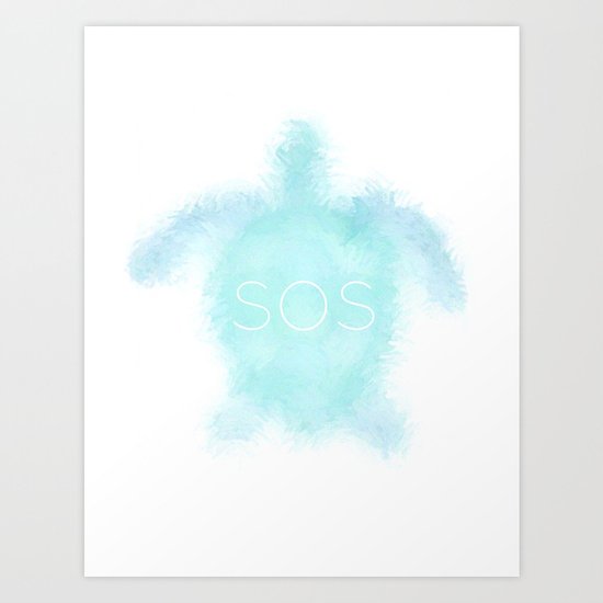Save Our Seas Art Print