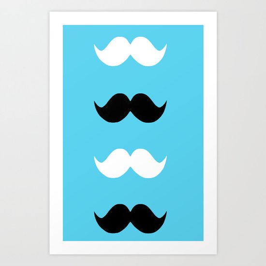 moustaches Art Print