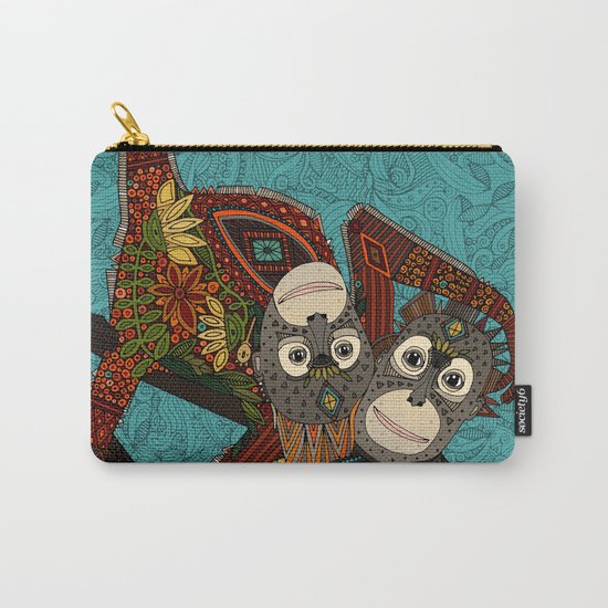 orangutans blue Carry-All Pouch