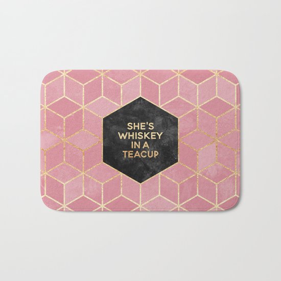 She's Whiskey In A Teacup Bath Mat