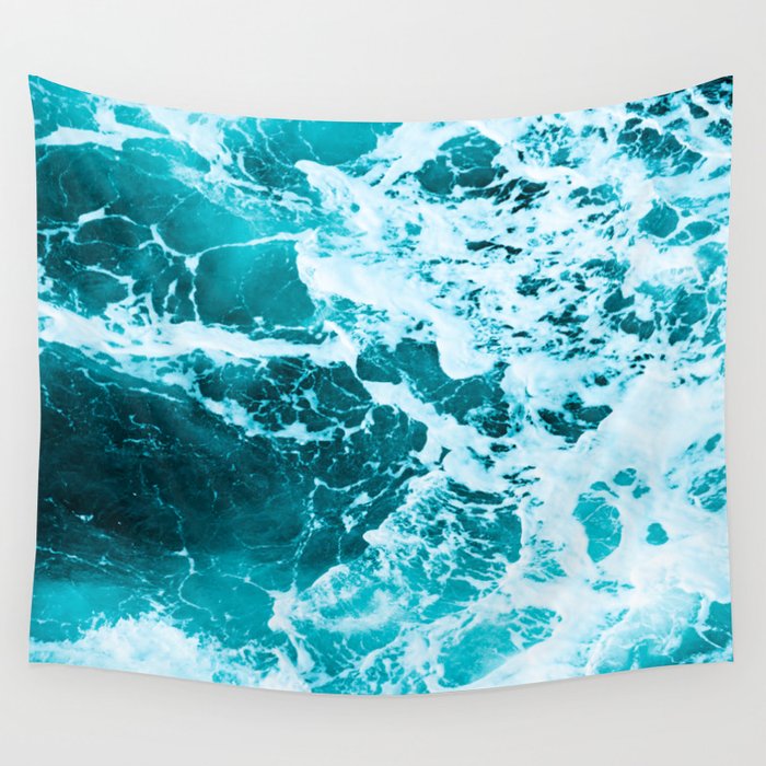 Deep Turquoise Sea - Nature Photography Wall Tapestry by Nature Magick ...