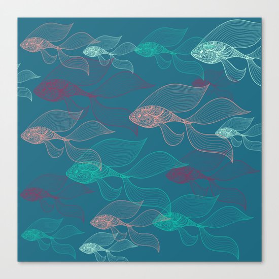 beta fish Canvas Print
