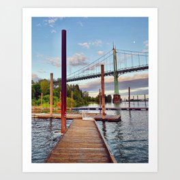 Cathedral Park Docks Art Print