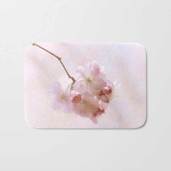 Cherry blossoms in Love - Cherryblossom Flower Floral Bath Mat