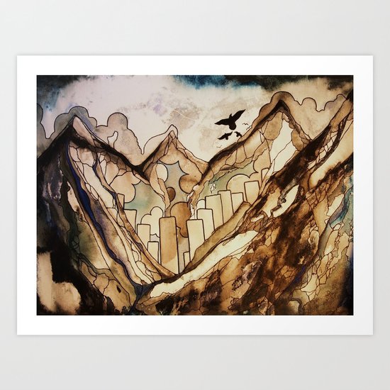 mountains Art Print