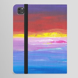 Colorful Sunset Landscape Painting iPad Folio Case