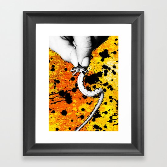 Two Headed Snake Framed Art Print