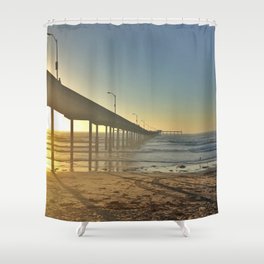 Ocean Beach Pier Shower Curtain