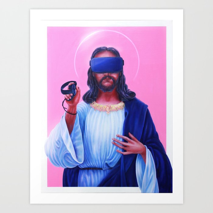 Virtual Religion Art Print
