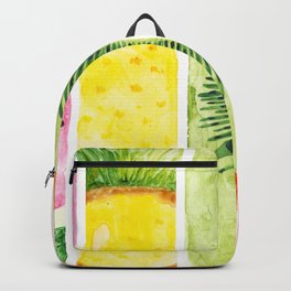 Summer Fruits Watercolor Abstraction Backpack