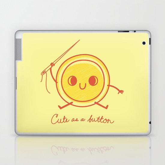 Cute as a button! Laptop & iPad Skin