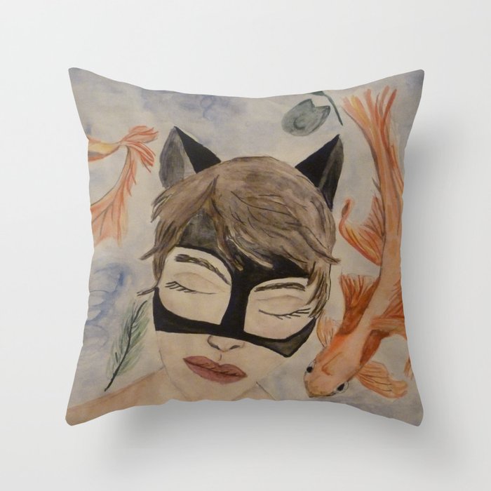Catwomen's Dream Throw Pillow