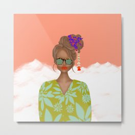 Olivia Metal Print | Pattern, Excentric, Pop Art, Colorfull, Graphicdesign, Photoshop, Colours, Illustration, Digital, Tropical 