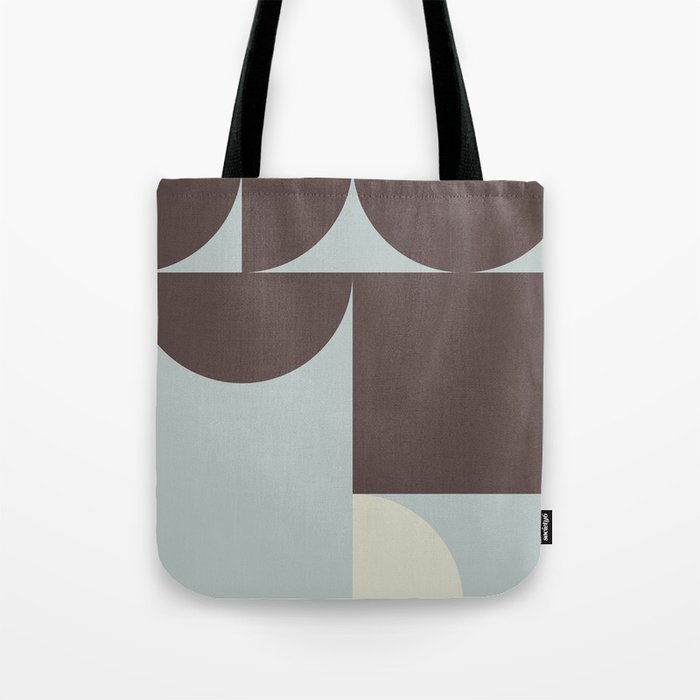 Mid Century Modern Geometric Shapes Tote Bag