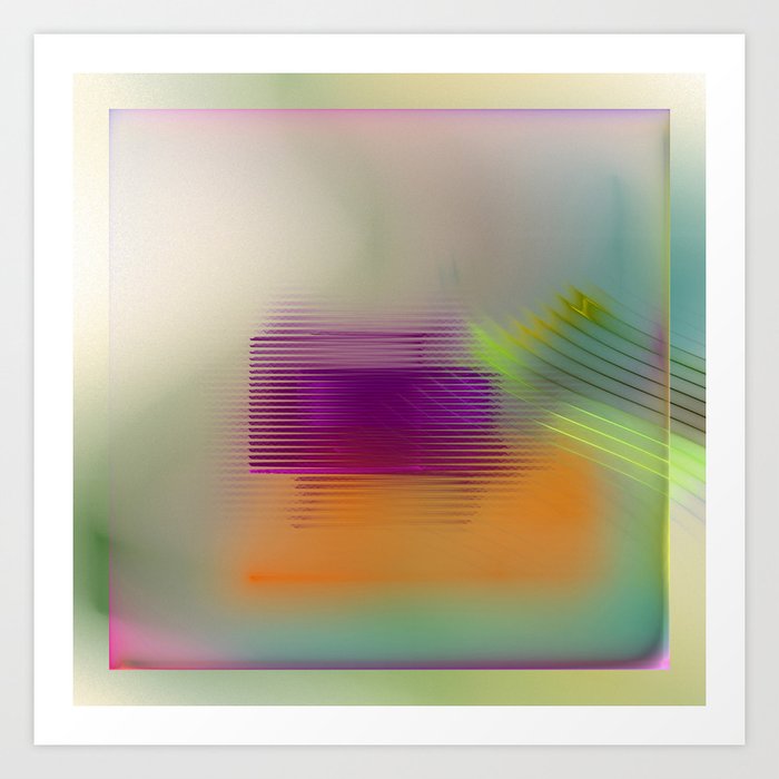 Digital Art 4 Meditation - Genesis of Light Art Print