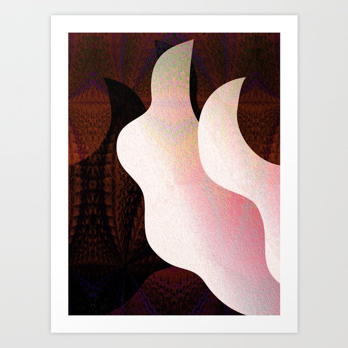 Angel Wings Abstract Shape Study Art Print By Carlieamberpartridge