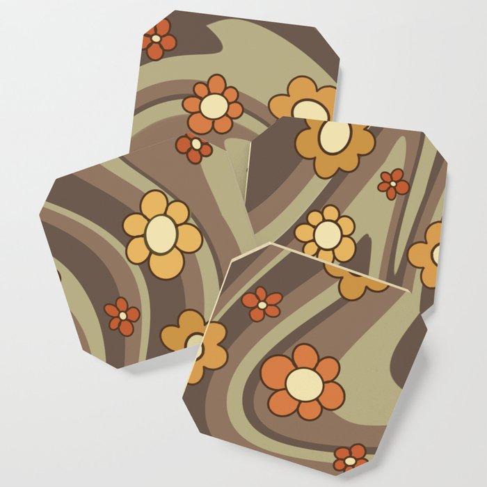 fall flowers Coaster