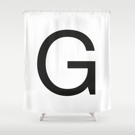 Letter G Shower Curtain