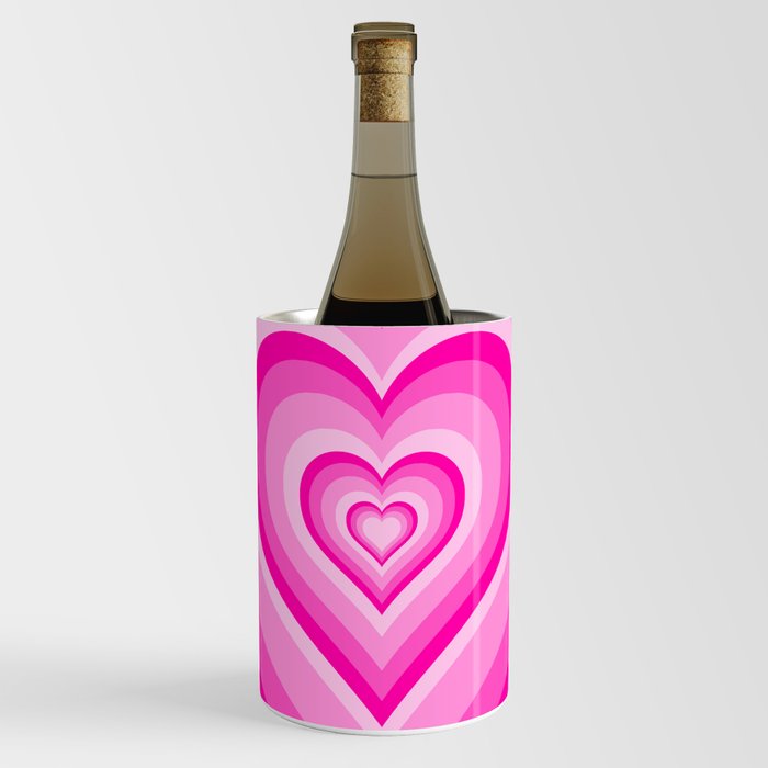 Pink Love Heart Wine Chiller