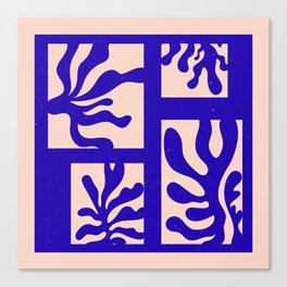 Nordic Blue Matisse Canvas Print