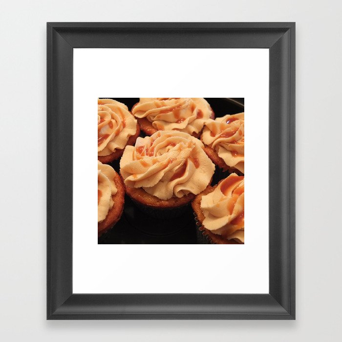 Caramel Cupcakes Framed Art Print
