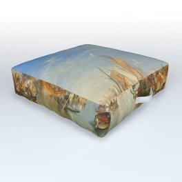 J.M.W. Turner "Venice - The Dogana and San Giorgio Maggiore" Outdoor Floor Cushion