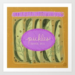 Pickle Jar Art Print
