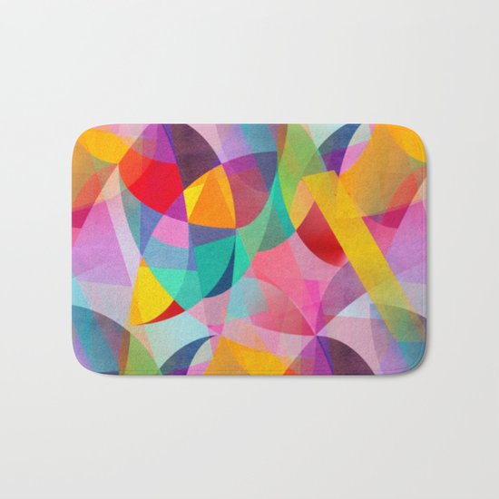 Girly Geometric Dreams Bath Mat