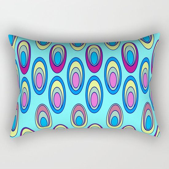 Colorful ovals Rectangular Pillow