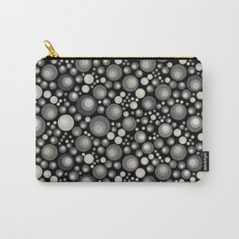 GOTH - grey bubbles on black Carry-All Pouch