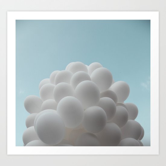 Lighter than air - balloons Art Print