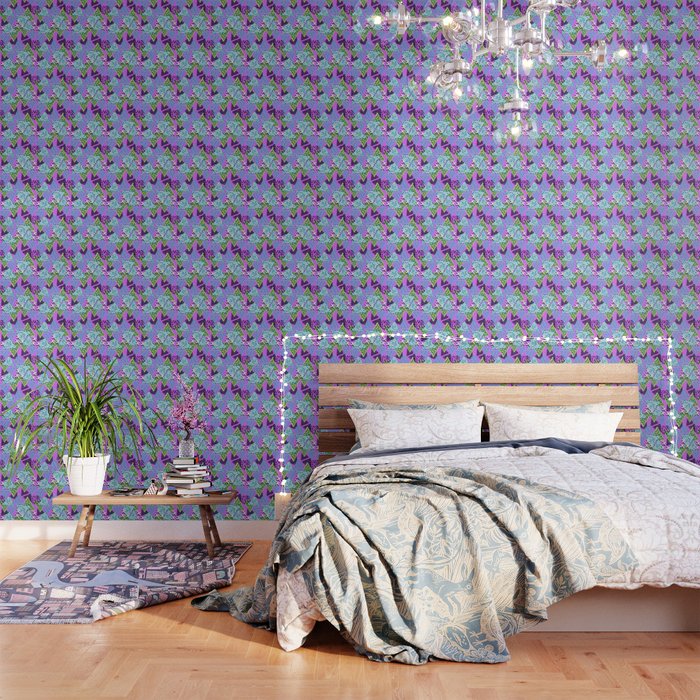 Vintage Retro 1980s 80s Neon Geometric Triangular New Wave Print