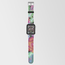 Art Deco Floral Pattern Apple Watch Band