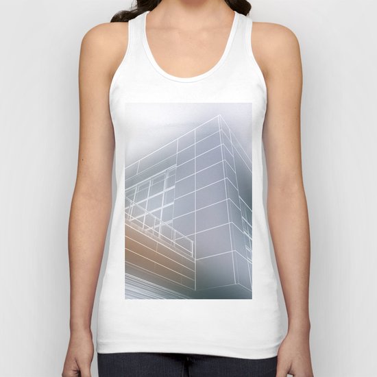 Minimalist architect drawing Unisex Tank Top