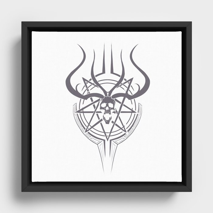 Symbol of Achronack Framed Canvas