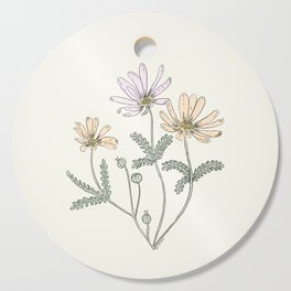 Floating Daisies Cutting Board