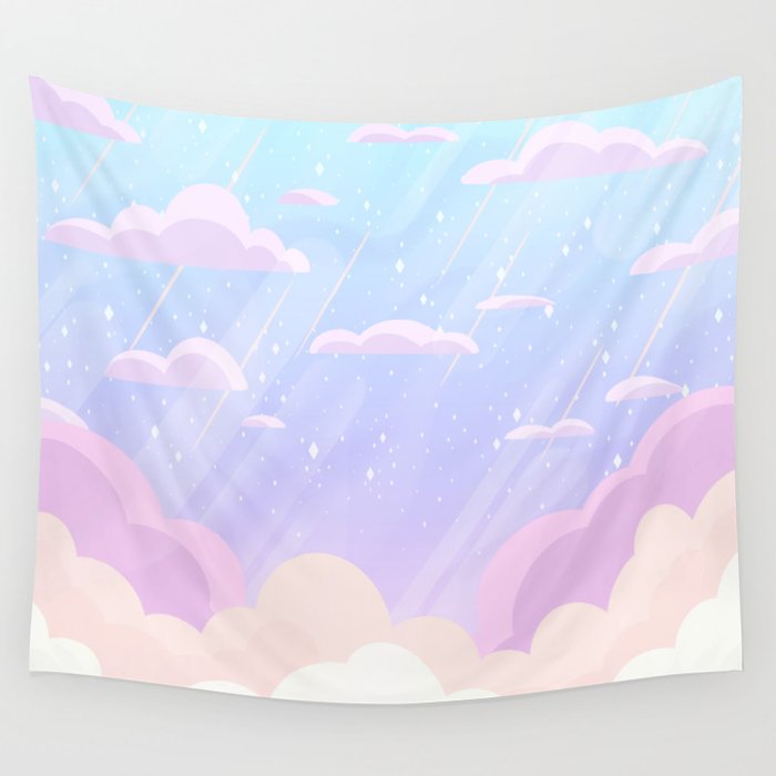 Pastel Heaven Wall Tapestry