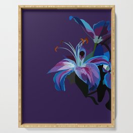 Purple Lily Serving Tray