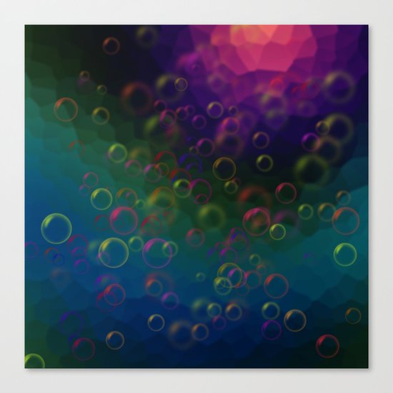 Abstraction. Bubbles. Canvas Print