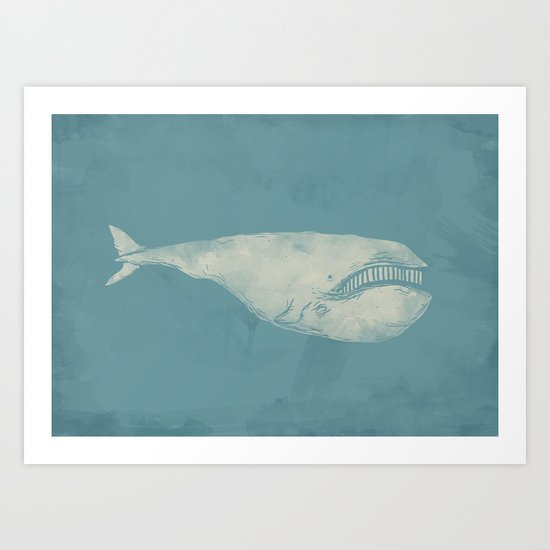 White Whale Art Print