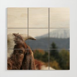 Look who's complaining, funny goat photo Wood Wall Art