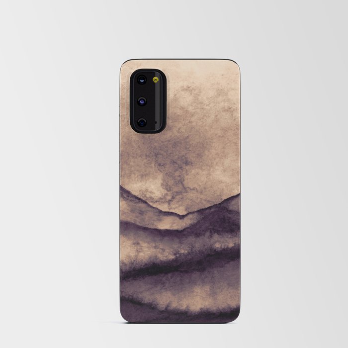Chocolate Brown Mountain Landscape Android Card Case