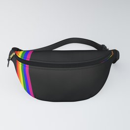 gay flag on white background Fanny Pack