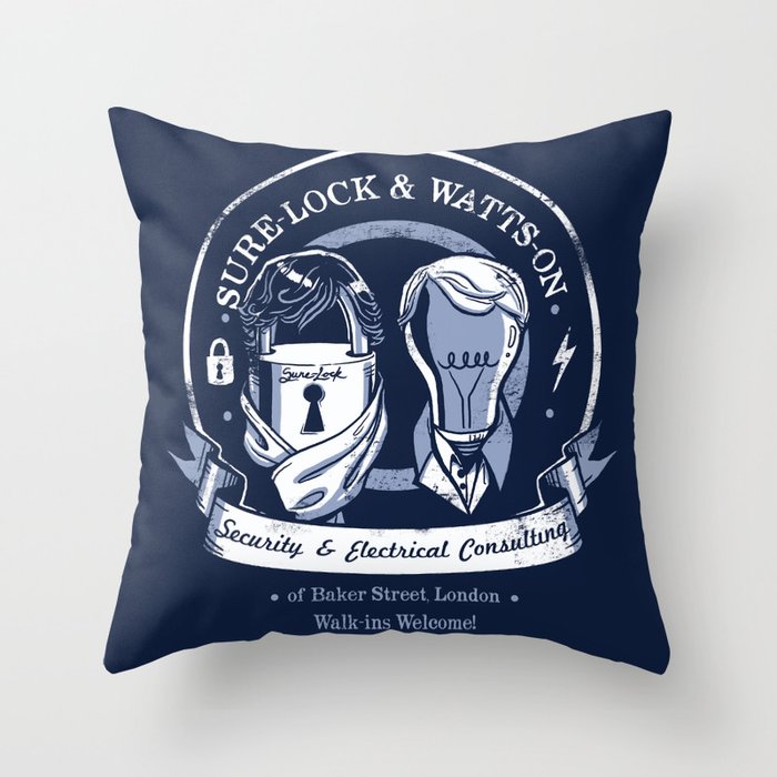 Sure-Lock & Watts-On Consulting Throw Pillow
