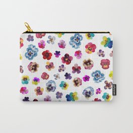 Pansies Carry-All Pouch