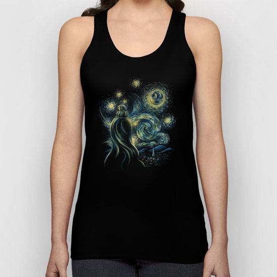 Death Starry Night Unisex Tank Top