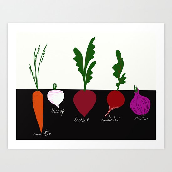 Eat your Veggies Art Print