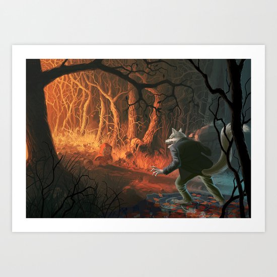 Little red riding hood Art Print
