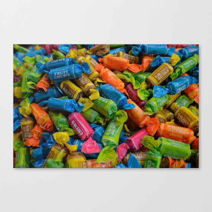 colorful tootsie rolls Canvas Print