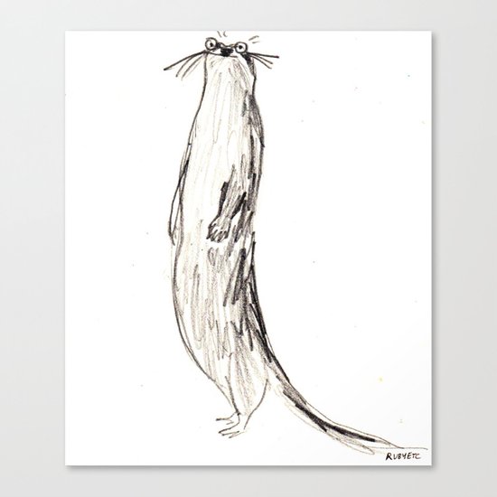 otter Canvas Print